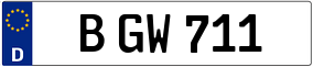 Truck License Plate
